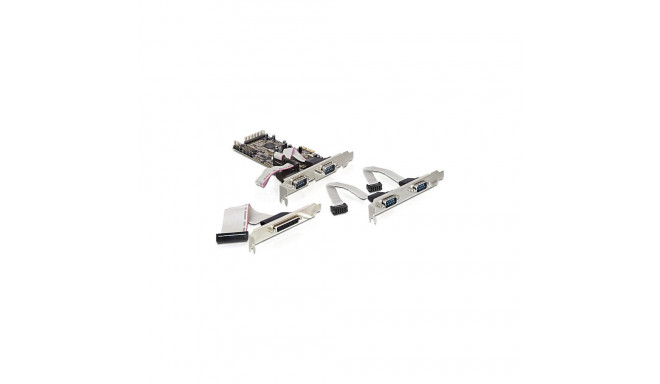 "seriell PCIe 4x+1x parallel DeLock"