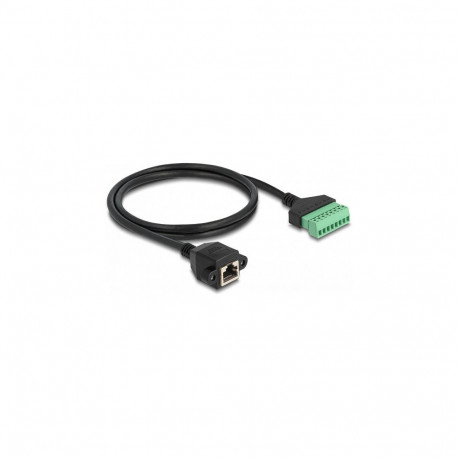 DeLock RJ45 Cat.6 pesa terminaliploki adapterkaabel paigaldamiseks 1 m 2-osaline