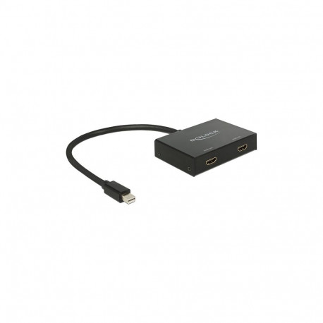 "Adapter DeLock 1.2 Splitter 1x mini DP in 2x HDMI out black"