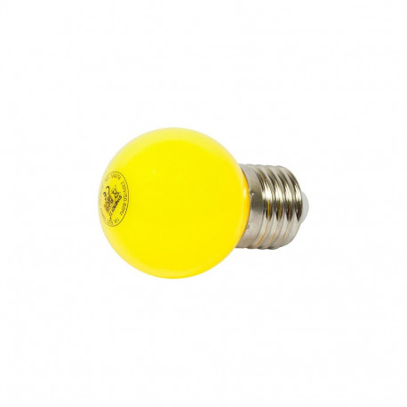 Synergy 21 LED Retrofit E27 kollane 1 Watt G45 tilgakujuline lamp valgusketile