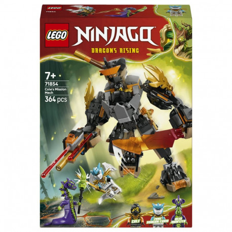 LEGO komplekt 71854 Ninjago Cole'i action-mech ja draakon-Zane