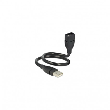 "Delock Kabel USB 2.0 Typ-A Stecker > USB 2.0 Typ-A Buchse ShapeCable 0,35 m"