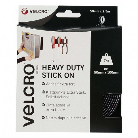 VELCRO eriti tugev isekleepuv takjapael 50mm x 2.5m must