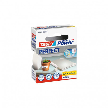 Tesa extra Power valge riideteip 2,75m x 19mm 56341