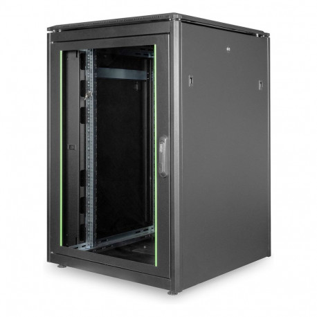 "DIGITUS Netzwerkschrank Unique 22HE 1164x800x800mm schwarz (Speditionsversand)"