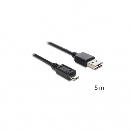 "Kabel EASY-USB 2.0 Typ-A Stecker > USB 2.0 Typ Micro-B Stecker 5 m schwarz"