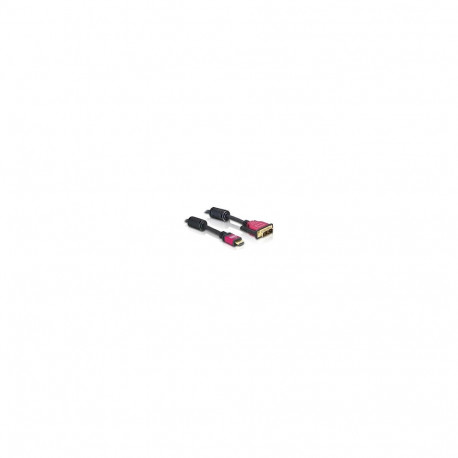 HDMI - DVI 1,8m kullatud Delock