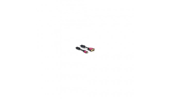 HDMI - DVI 1,8m kullatud Delock