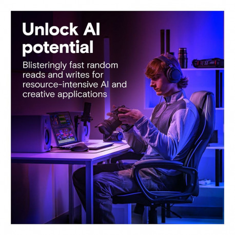 "M.2 Crucial T710 4TB PCIe Gen5 NVMe M.2 2280 SSD"