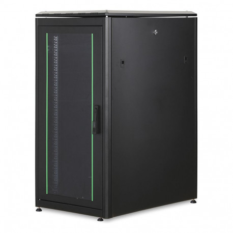 "DIGITUS Netzwerkschrank Unique 22HE 1164x600x800mm schwarz (Speditionsversand)"