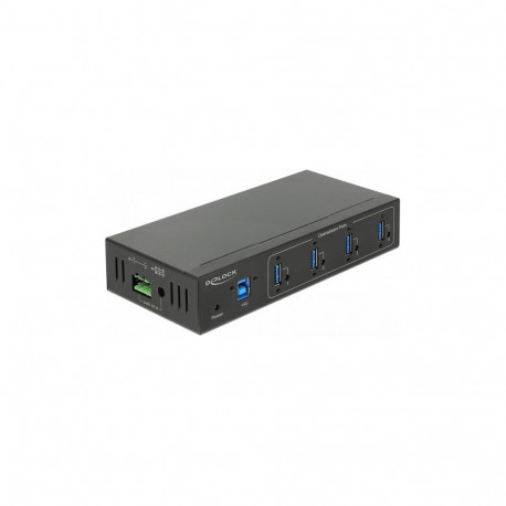"Externer Industrie Hub 4 x USB 5 Gbps Typ-A mit 20 kV ESD Schutz"