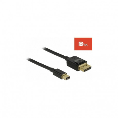 "DELOCK Mini DisplayPort zu DisplayPort Kabel 8K 60Hz 1m DP 8K zertifiziert"