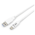 "Equip Kabel USB-A 3.2 -> C St/St 2.00m 3A/20V ws"