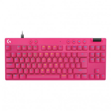 Logitech klaviatuur PRO X TKL RAPID US, magenta