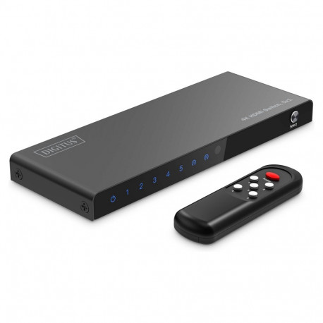 DIGITUS HDMI-lüliti, 5x1 4K/60Hz HDCP 2.3