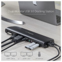 StarTech kahe videoväljundiga USB 3.0 sülearvuti dokkimisjaam