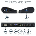 StarTech kahe videoväljundiga USB 3.0 sülearvuti dokkimisjaam