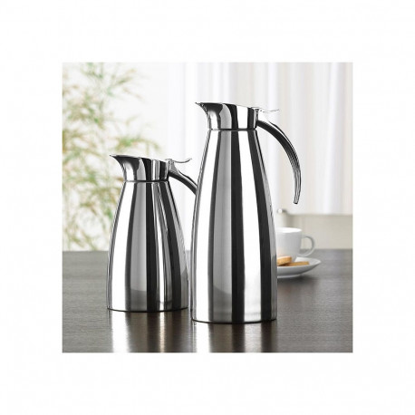 "Emsa 502663 Isolierkanne. Edelstahl. 0.3 Liter. Easy Open Verschluss. Eleganza"