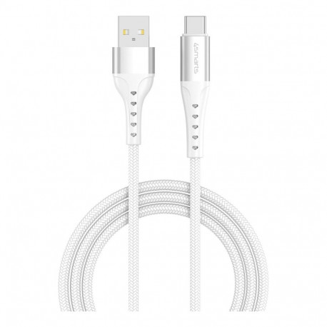 4smarts USB-A - USB-C kaabel PrimeCord 18W 1.5m valge