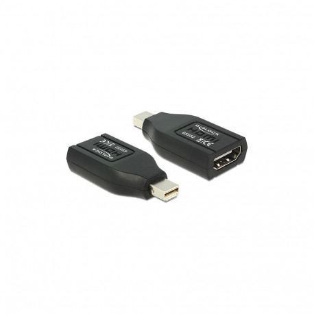 "DELOCK Adapter mini DisplayPort 1.1 Stecker > HDMI Buchse schwarz"