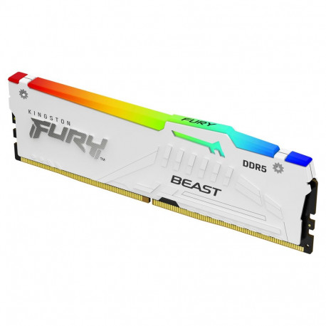 Kingston 64GB 6000MT/s DDR5 CL30 DIMM FURY Beast valge RGB EXPO 2 mälumooduli komplekt