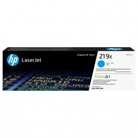 HP 219X suure mahuga tsüaan originaal LaserJet toonerikassett