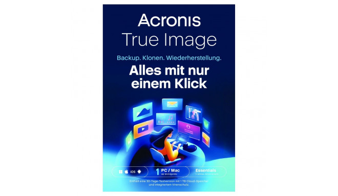"Acronis True Image Essentials - 1 Computer - 1 year subscription - ESD-Download"
