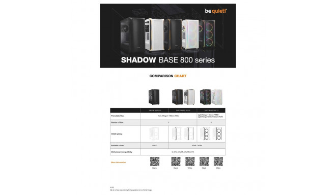 "Midi be quiet! SHADOW BASE 800DX Black"