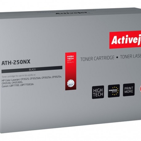 Activejet ATH-250NX tooner (asendus HP 504X CE250X, Canon CRG-723HB; Supreme; 10500 lehekülge; must)