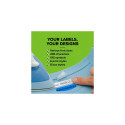 DYMO LetraTag Iron-On Fabric Labels | Authentic | 12 mm x 2 m Roll | Black Print on White | Iron-On 