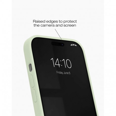 Mobiili tagakaas Ideal of Sweden iPhone 13/14/15/16e/17e MagsS silikoon, Sage Green