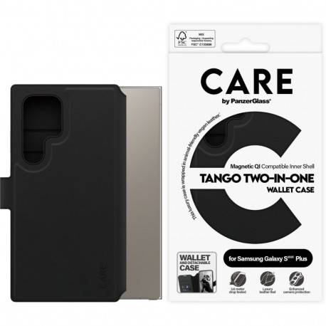 Kaardivahega mobiiliümbris PanzerGlass Galaxy S25 Ultra Wallet 2in1 Qi.C Tango, must
