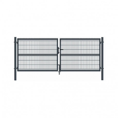 Hall paneeltäitega värav 400X153CM