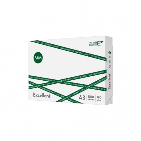 Kontoripaber MM FLOW Excellent, A3, 80 g/m2, 500 lehte