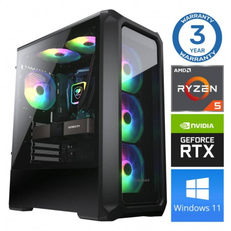 INTOP Ryzen 5 3600 16GB 1TB SSD M.2 NVME+4TB RTX3050 6GB WIN11