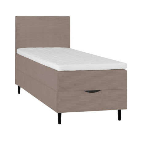 Continental bed LAARA 90x200cm, greyish beige