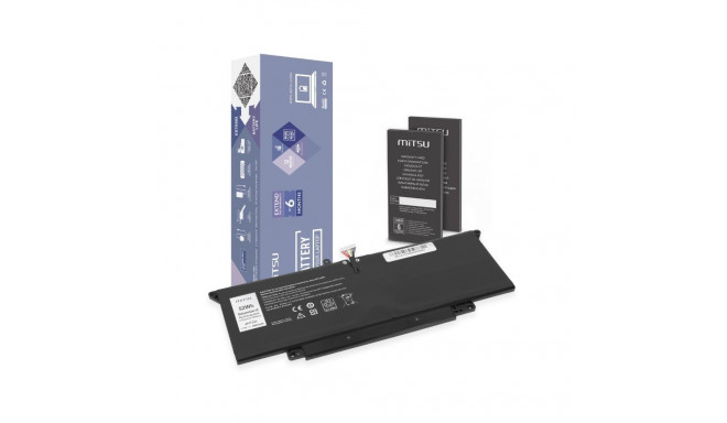 Aku JHT2H Dell Latitude 7410 2-in-1 7310 2-in-1 P33S P34S 6800 mAh (52 Wh) 7.7V