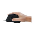 Ergonoomiline vertikaalne USB hiir, must