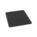 Mousepad in leather design, black