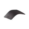 Mousepad in leather design, black