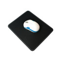 Mousepad in leather design, black