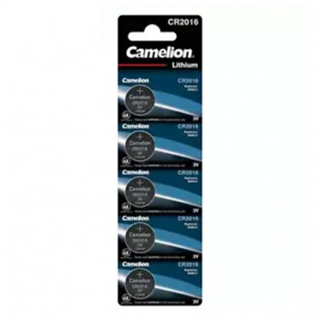 Battery - Camelion CR2016 Lithium 3V Coin Cell 5 pcs