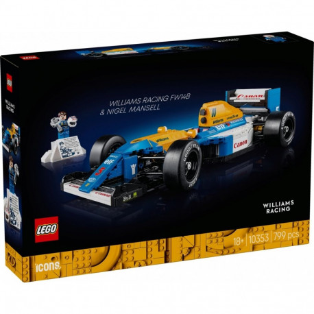 Ehitusklotsid Icons 10353 Williams Racing FW14B ja Nigel Mansell