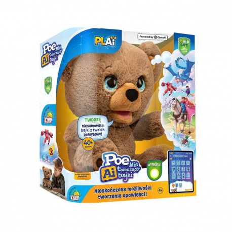 Maskotka interaktywna poe ai - miś tworzący bajki