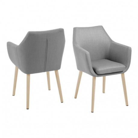 Söögitool NORA käetoega, hall