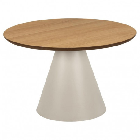 Diivanilaud SOLI Ø 65 cm, hall/tamm