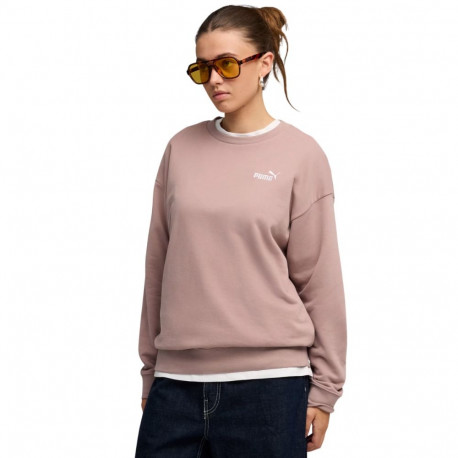 Bluza damska Puma ESS Small No.11 Logo Relaxed Crew różowa 684975 88 XL
