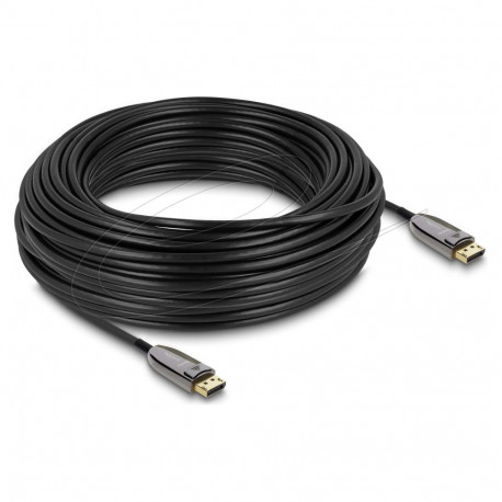 "Delock Aktives Optisches Kabel DisplayPort 2.1 8K 60 Hz 40 Gbps 30 m"