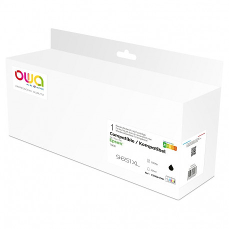 "OWA Tinte kompatibel zu Epson T9651 BK schwarz (12.000 S.)"