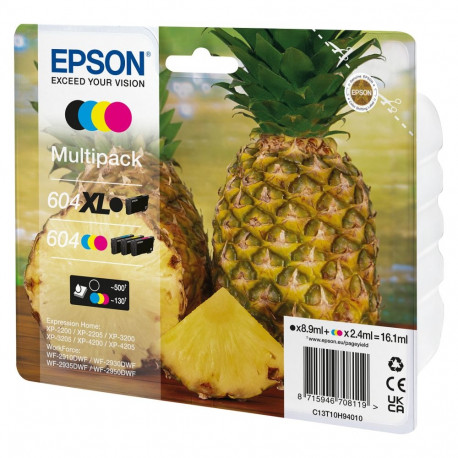 Epson 604/604XL multipakk - 4-pakk - XL (must)
